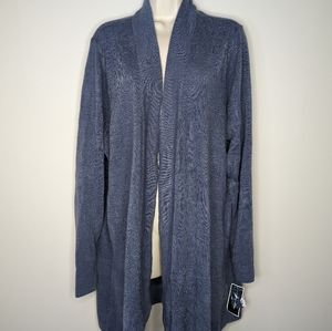Karen Scott Open-Front Cardigan